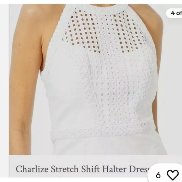 Lilly Pulitzer Charlize Halter Shift Dress in Resort White - Picture 5 of 14